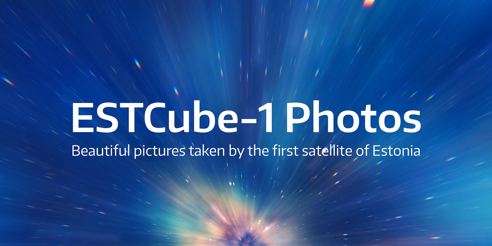 Showcase of photos taken with the ESTCube-1 satellite